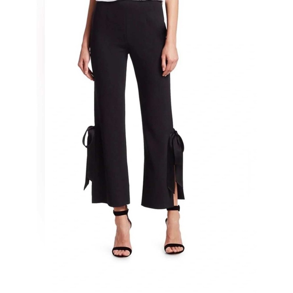 Cinq à Sept Lou Lou Side-Tie Pants Women Black 8 NWT